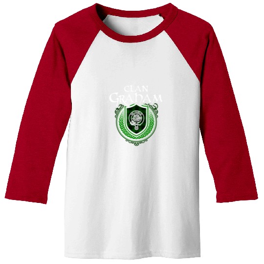 Graham Surname Scottish Clan Tartan Crest Badge Baseball Tees