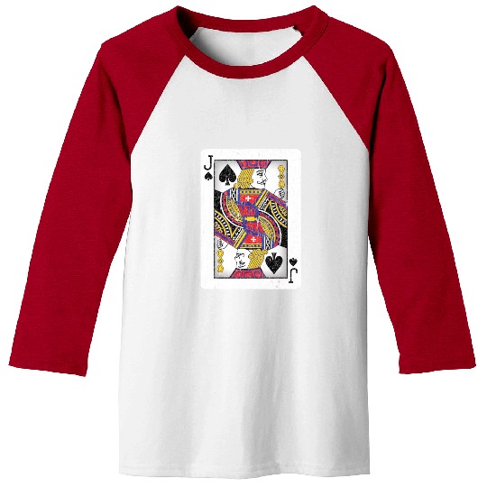 jack of spades playing card Baseball Tees