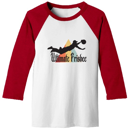 Ultimate Frisbee Layout Baseball Tees