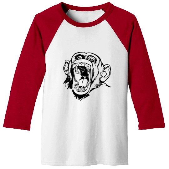 Angry monkey face Baseball Tees