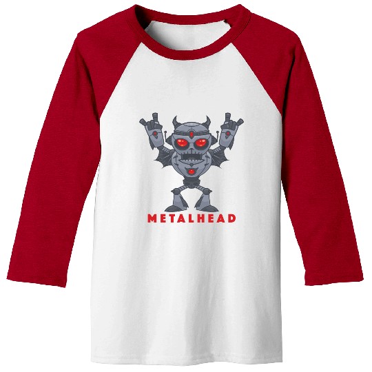 Heavy Metal Robot Baseball Tees
