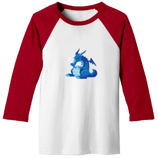 Dragon Wyvern Frost Ice Crystal Winter Fat Gift Baseball Tees