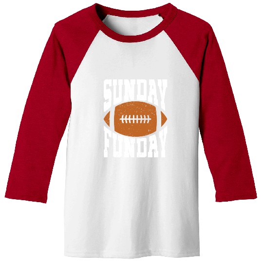 Sunday Funday Funny Football graphic for Sport Baseball Tees