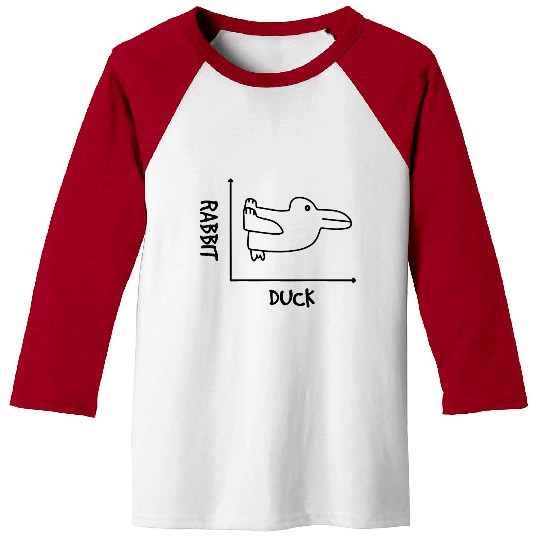 Graph duck rabbit math quote school gift Baseball Tees