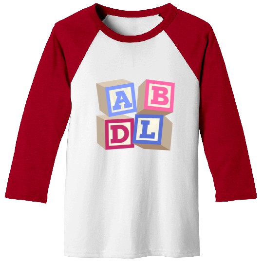AB DL ageplay ABDL adult baby diaper baby Baseball Tees