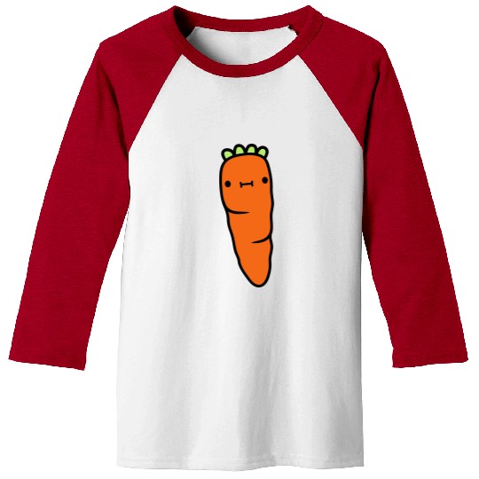 carrot with face carrot Baseball Tees