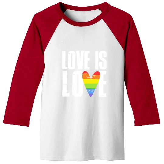 Love Is Love - white Baseball Tees