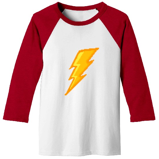 Lightning bolt Pixel Baseball Tees