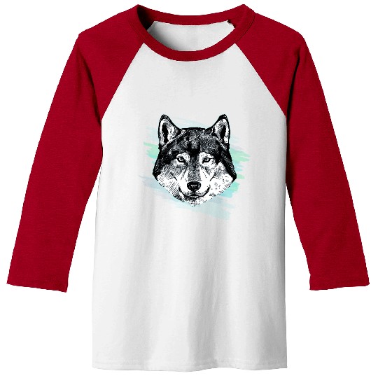 Wolf Arctic Art Animal Lover Gift Idea Baseball Tees