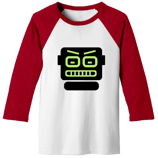 robot computer head Baseball Tees