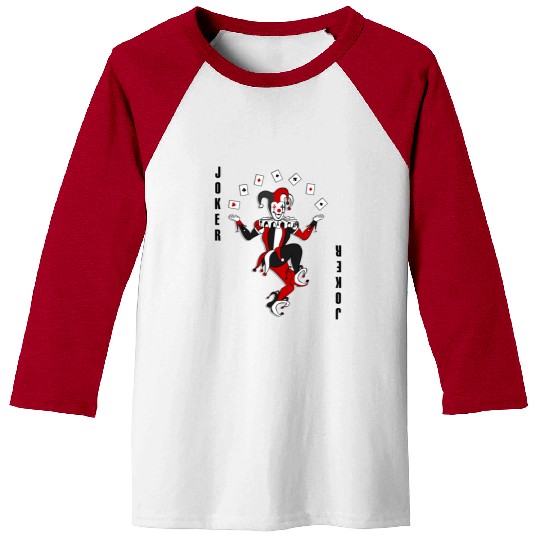 Joker Joggling Card Baseball Tees