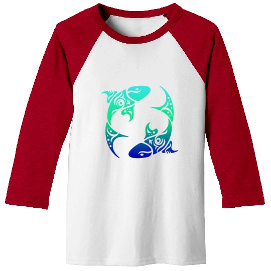 T Tattoo Pisces Horoscope Gift Idea Baseball Tees