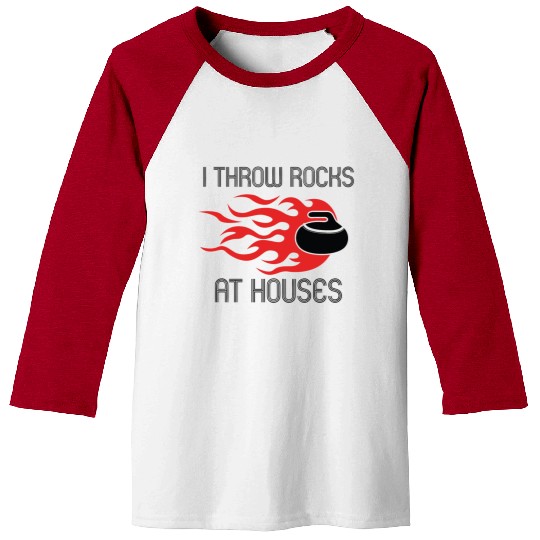 Curling Baseball Tees