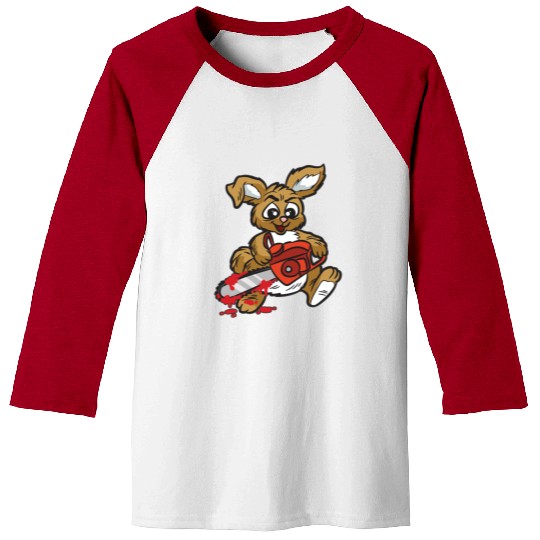 BAD BUNNY WITH CHAINSAW Baseball Tees