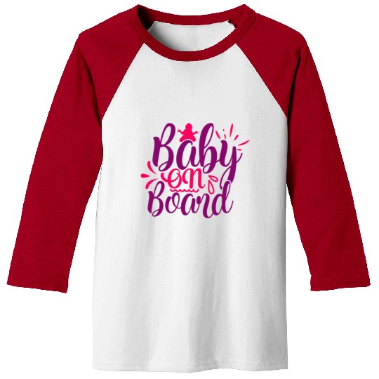Baseball Tees of maternity baby on board gift humor fun