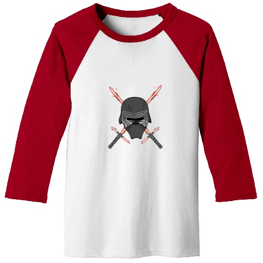 Kylo Ren mask lightsaber Star Wars Baseball Tees design