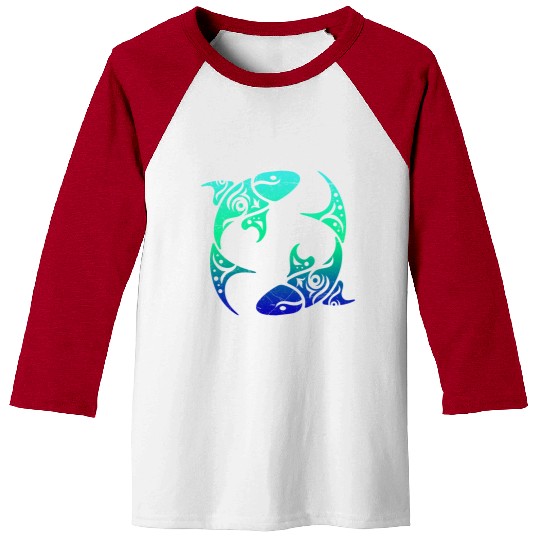 T Tattoo Pisces Horoscope Gift Idea Baseball Tees