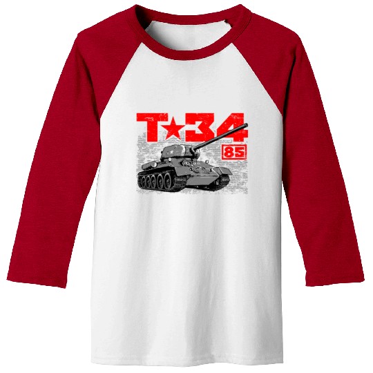 T-34-85 Soviet medium tank Baseball Tees