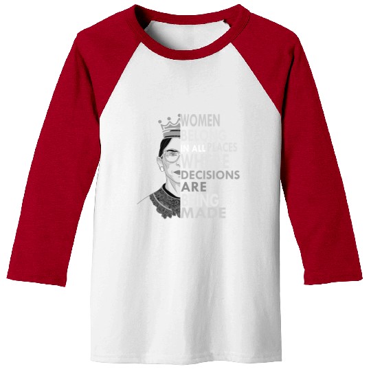 Ruth Bader Ginsburg Baseball Tees