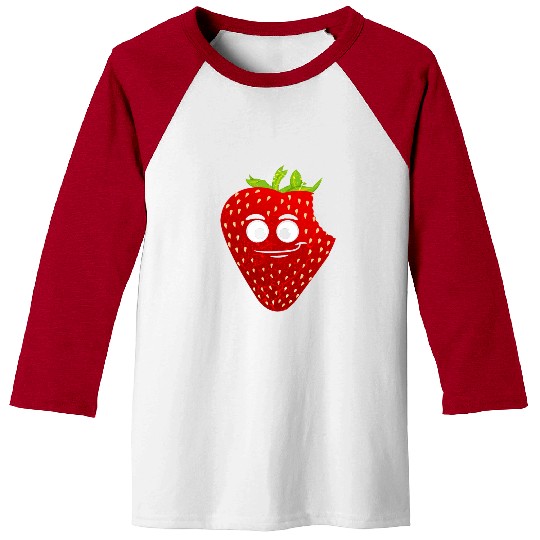 Cute Strawberry Berry Lover Strawberrys Vegan Baseball Tees