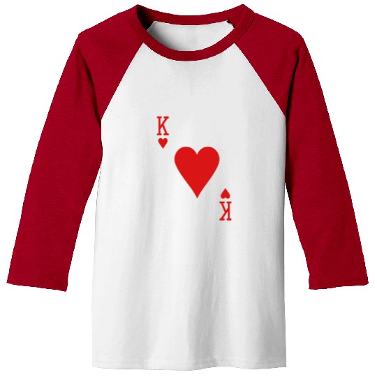 King of Hearts Halloween Costume Baseball Tees