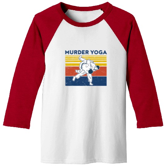 Jiu Jitsu Baseball Tees Murder Yoga MMA Brazilian