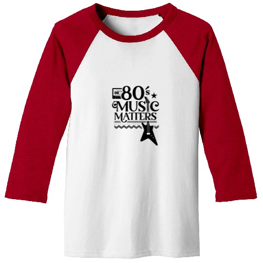 80s Music Matters Musician Baseball Tees