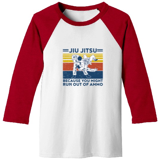 Jiu Jitsu Funny Mens Vintage BJJ MMA Jujitsu Baseball Tees