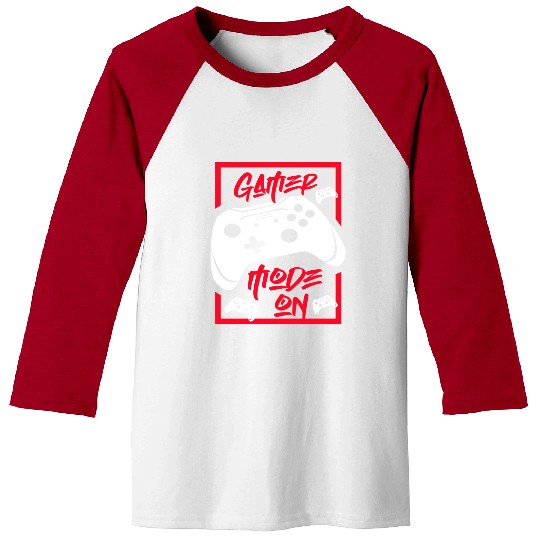 Gamer Mode On Baseball Tees