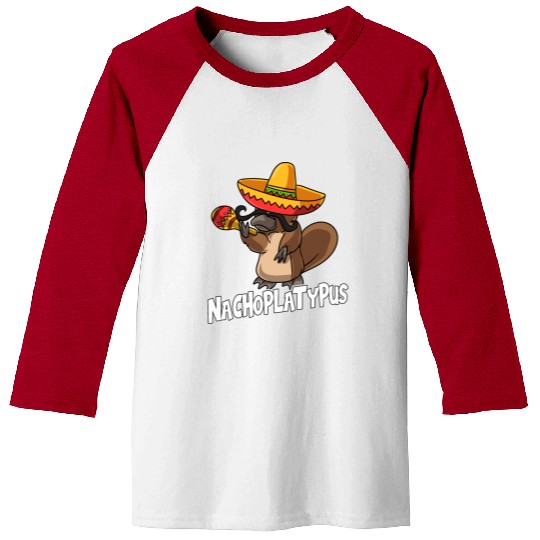 Nachoplatypus Cinco De Mayo Platypus Gifts Fiesta Baseball Tees