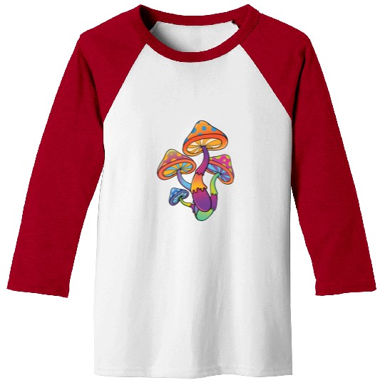 Magic Mushrooms Psychedelic Shrooms Baseball Tees