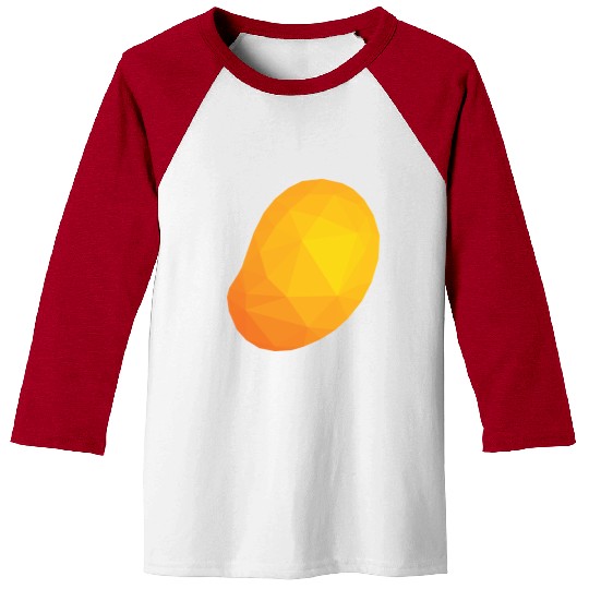 Mango Low Poly Baseball Tees