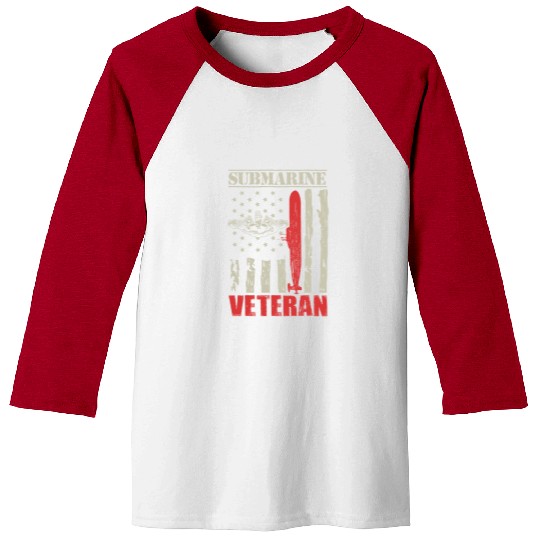 US Military Submarine Gift For A Veteran Baseball Tees