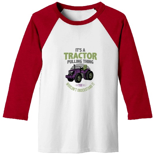 tractor pulling, tractor pulling racing, tractors Baseball Tees