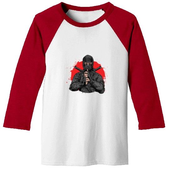 Ninja Samurai Kendo Katana Japan Yakuza Shinobi Baseball Tees