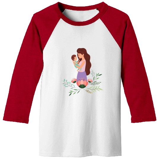 I Love You, Mama & Baby Baseball Tees, Mommy and Me Baseball Tees