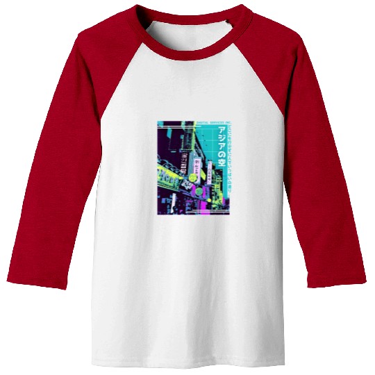 Aesthetic Vaporwave Japan Style 80s 90s Tokyo Asia Baseball Tees