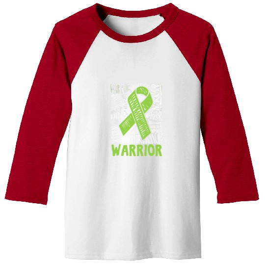 Non-Hodgkins Lymphoma Warrior Lime Green Awareness Baseball Tees
