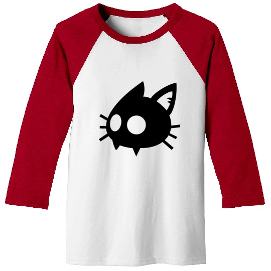 cat face Baseball Tees