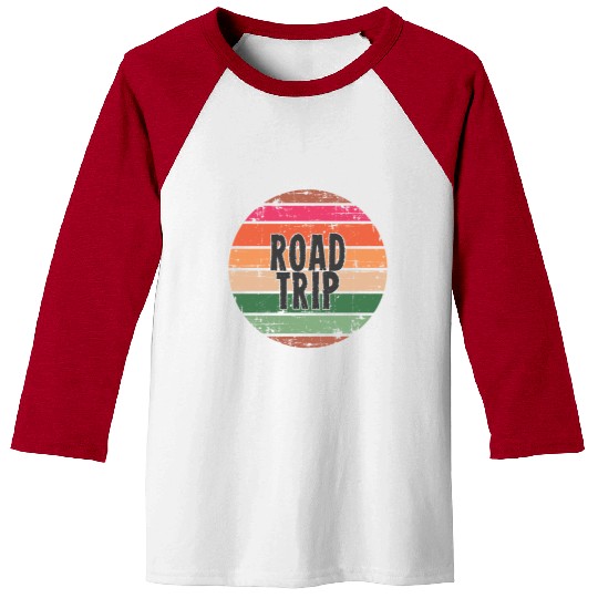 Road Trip orange Baseball Tees