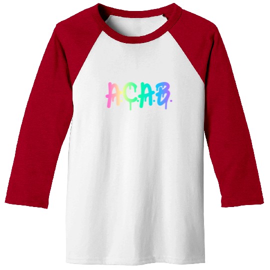 ACAB Rainbow Drip Baseball Tees