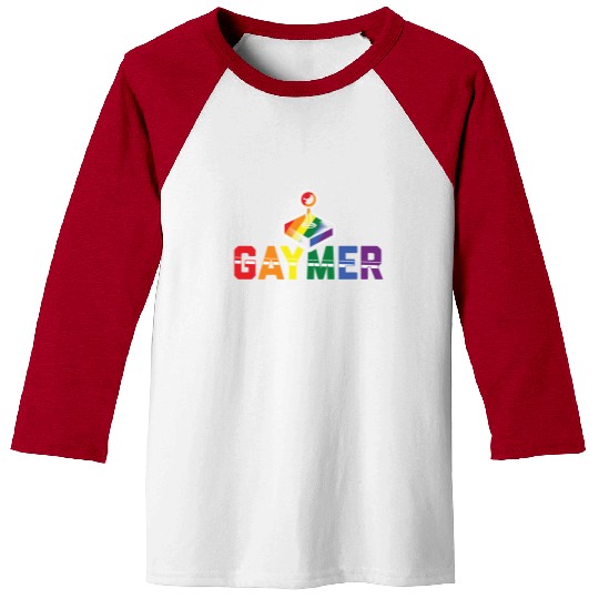 Gaymer Gay Gamer Rainbow Pride LGBT Controller Baseball Tees