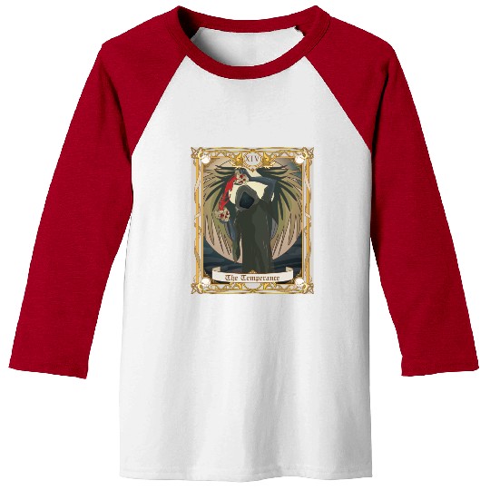 Temperance Tarot Card, Major Arcana Anime Skull Baseball Tees