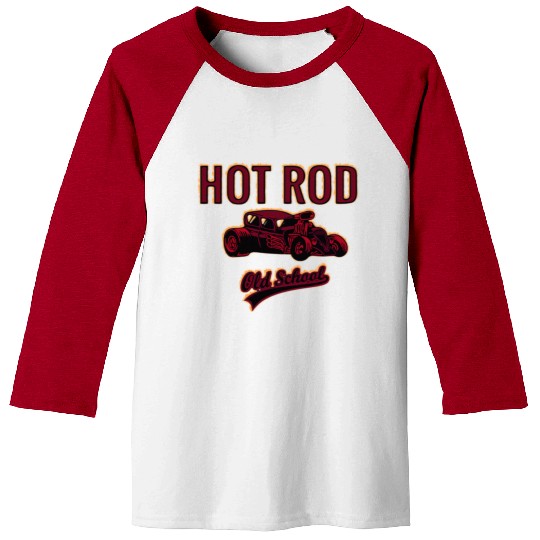 hot rod Baseball Tees