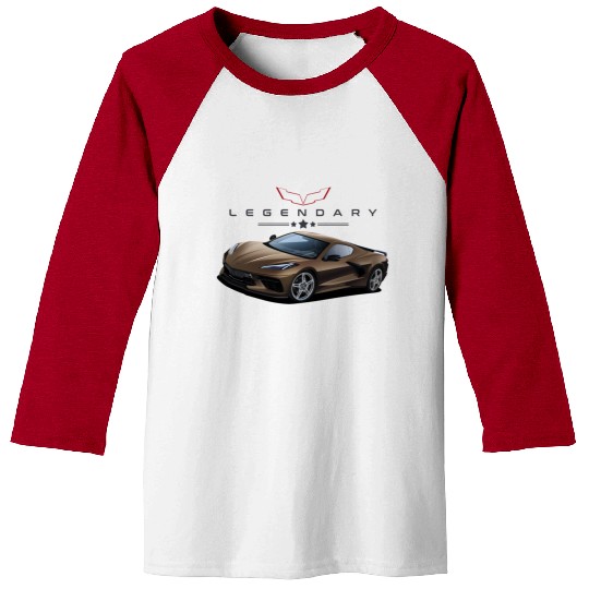 Bronze American Supercar Baseball Tees
