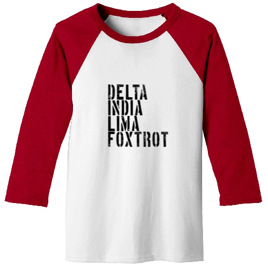 Delta India Lima Foxtrot Phonetic Hot Dad Men'svet Baseball Tees