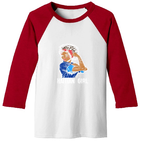 Haiti Girl Caribbean Baseball Tees