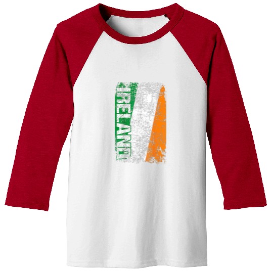 IRELAND Flag Vintage Retro Irish Baseball Tees