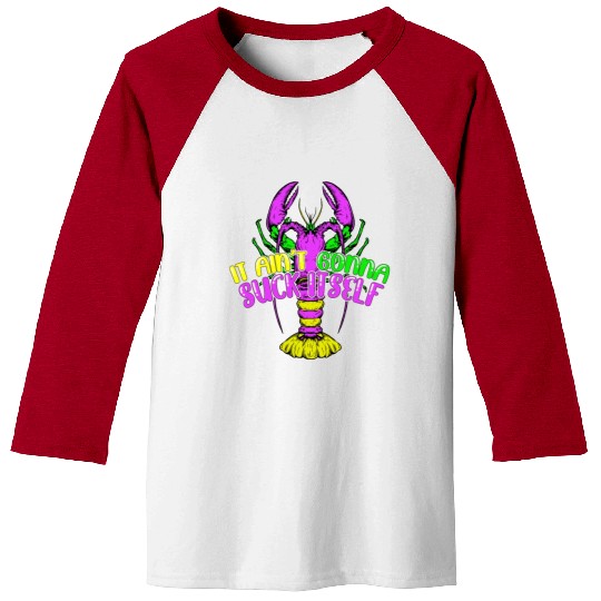 Funny Lobster Mardi Gras Baseball Tees