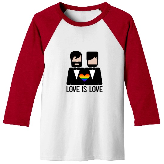 Love is Love - Gay Marriage LGBTQ Baseball Tees